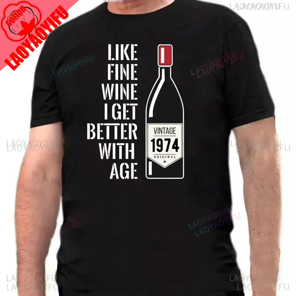 Made In 1974 Limited Edition Print Birthday Gift Tshirt Mens Cotton Tees 51 Years Old Short Sleeve Tshirt Gift Creative Tops