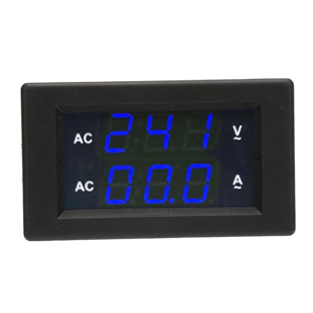 LED Digital Display AC 100.300V Voltmeter 0-50A   Meter(Red Red)