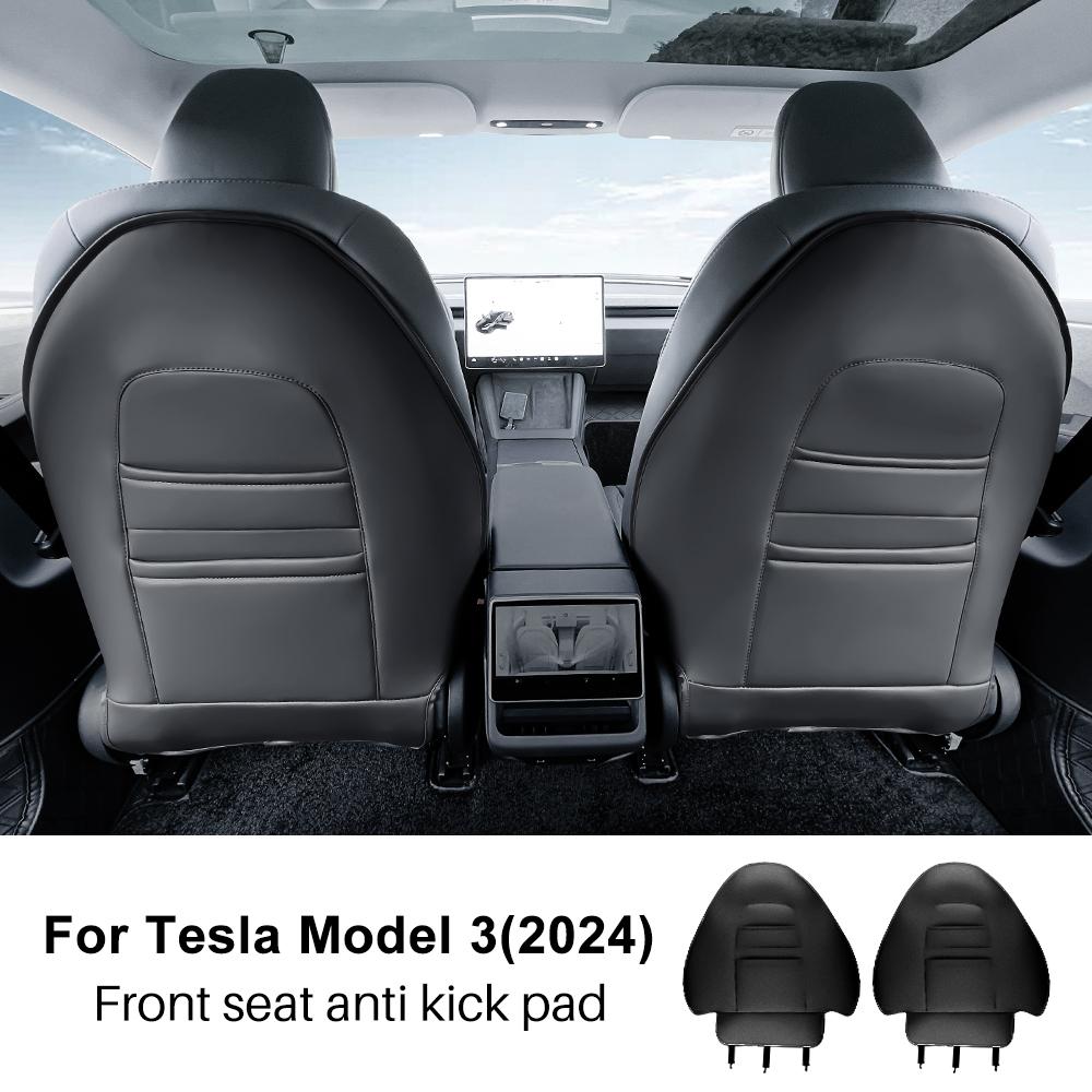 Suede Leather Anti-Kick Door Sticker for Tesla Model 3 Model Y 2017-2026 Interior Protection