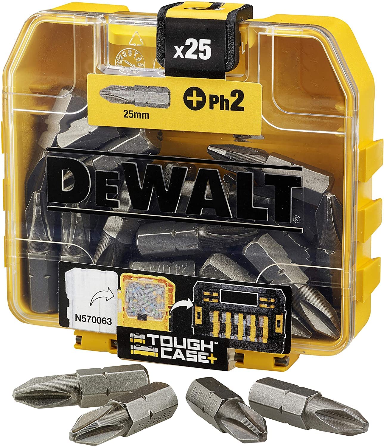 

Набір біт для ударного шуруповерта DeWalt 25 мм Flip Phillips 2 біти (Набір з 25 предметів) DT71522-QZ Ні. [Використано]