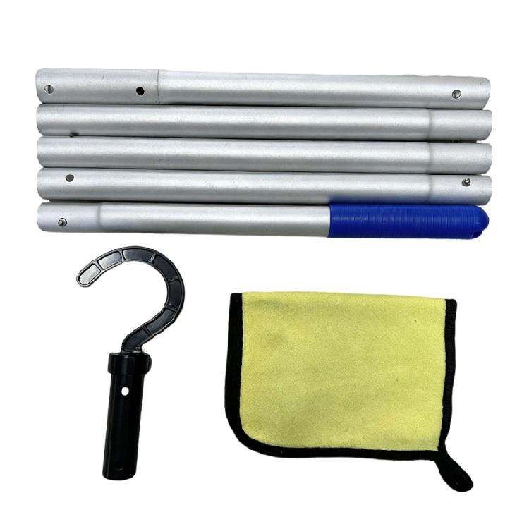 

Premium Pool Robot Hook Addition Containing 5 Part Variable Rod For Thorough Cleaning 1