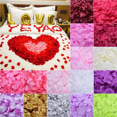 dark red Best Quality 1000 pcs Silk Rose Petals Wedding Party Decorations Flower Favors