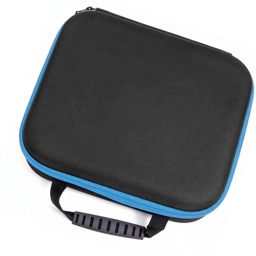 Hard EVA Tool Case Portable Tool Carrying Storage Bag for Cordless Drill Electric Scissors Light Blue Strip