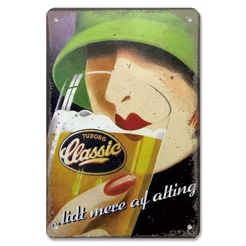 Vintage Beer Brands Metal Tin Sign Bar Tavern Home Decor