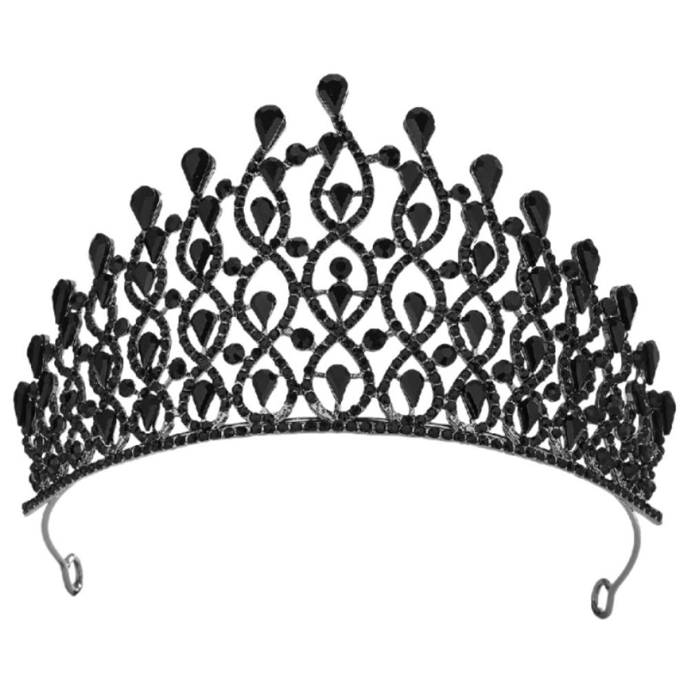 Luxus Zink Zinklegierung Prinzessinnenkrone Elegantes Strass Diadem Schöner Damen Haarreif Fotografie Requisiten
