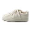 Pristine CHURCH'S sneakers LAURELLE Deerskin lace-up Ivory Dearskin Leather Women 38 Used