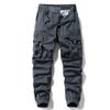 Vintage Washed Pure Cotton American-Style Multi-Pocket Cargo Pants for Men, Trendy Spring and Autumn Outdoor Casual Wear-Resistant Jogger Pants