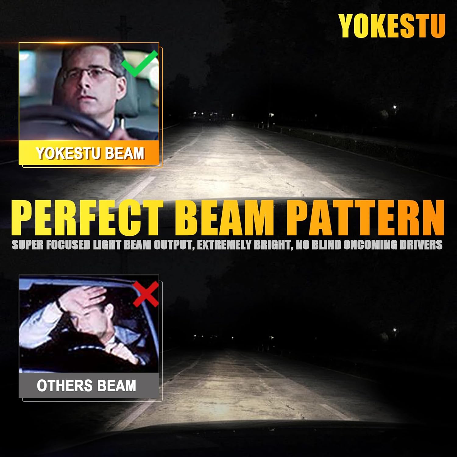 

Fit For Acura MDX 2004 2005 2006 High Low Beam and Fog Light Bulbs Kit, 6500K White Light, 600% Brightness, Plug n Play, Pack of 6 for RDX 2013-2015