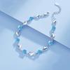 2pcs/set Ocean Heart Bracelet Necklace Jewelry Set