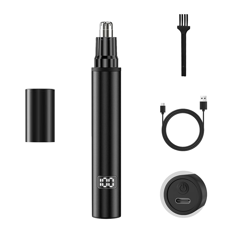 

[NEW] & 1 unit 3 roles] nose hair cutter men s nose hair cutter eyebrows ear hair electric nose hair cutter multifunctional USB rechargeable small