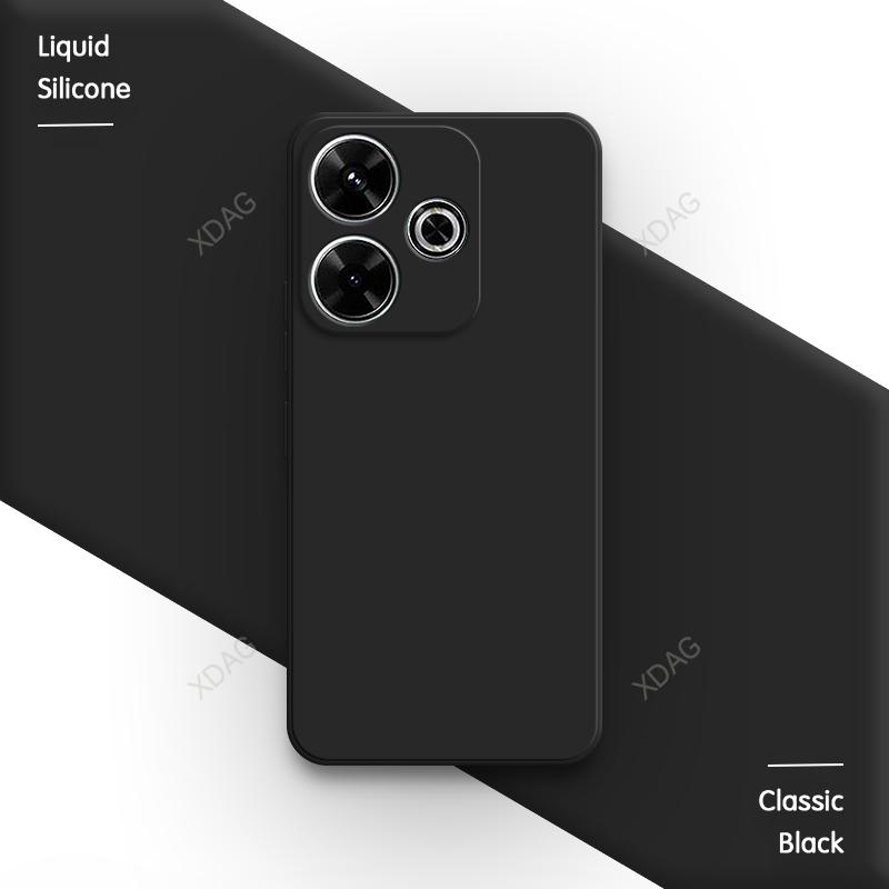 Candy Color Back Cover for Xiaomi Poco M6 Pro Plus M6Pro M6Plus 5G Soft Original High Quality Classic Liquid Silicone Phone Case
