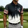 2026 Independent Station Summer Men's Casual Lapel POLO Shirt 3D Digital Printing Men's Outdoor POLO Shirt