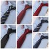 Adjustable Jacquard Floral Tie Soft Striped Knitted Tie  Suit Accessories