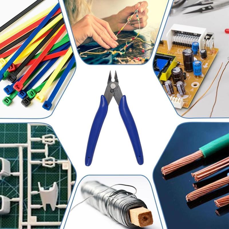 1 Stück 5-Zoll-Modellschere, Kunststoff-Modellbauwerkzeuge für Anfänger, Scharfe Klinge Gundam-Schere mit rutschfestem Griff für Elektronik