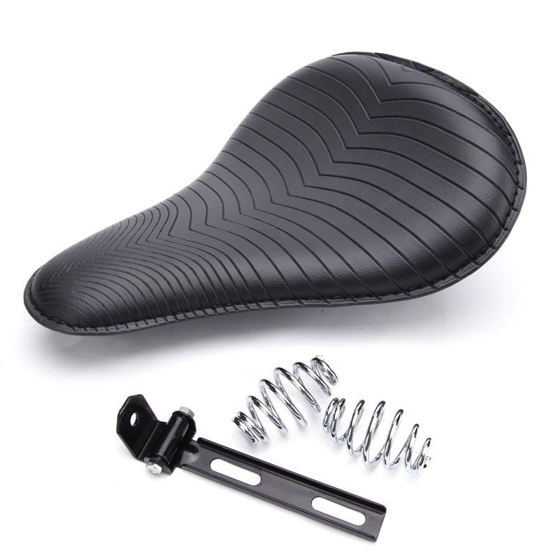 Motorcycle Brown Spring Solo Seat For Harley Road Glide Sportster XL 1200 883 Heritage Softail For Honda Shadow Spirit ACE