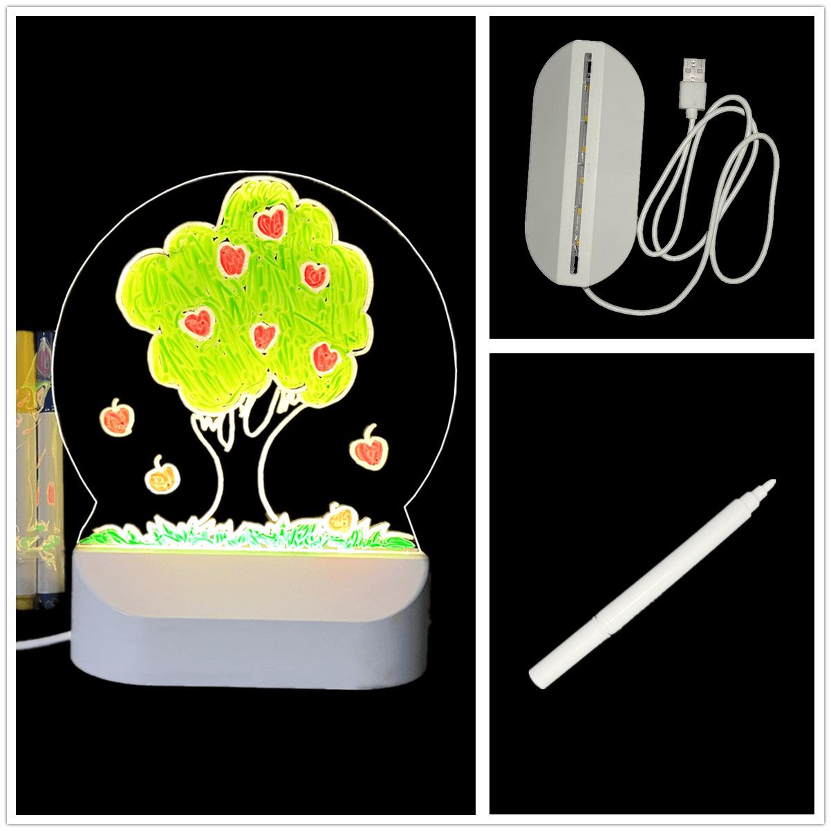 

Hand-Drawn LED Light Tracing Board with Hardened Acrylic for Luminous Drawing