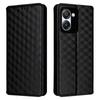 For Blackview Color 8 Magnetic Closure Phone Case Rhombus Imprinted Wallet Card Holder Cover