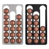 Aluminum Coffee Pods Holder Storage Rack For Countertop Cabinet Coffee Pod Holder Large Capacity Coffee Pods Holder
