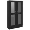 Display Cabinet Black 82.5 x 30.5 x 150 cm Particleboard