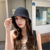 Basin Hat Hand-Crocheted Hollow Design Fisherman Hat Short Brim UV Protection Summer Travel Hat Headwear