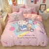 Bed Three-Piece Set, Digital Printing Cartoon Series Double-Sided Printing Three-Piece Set
