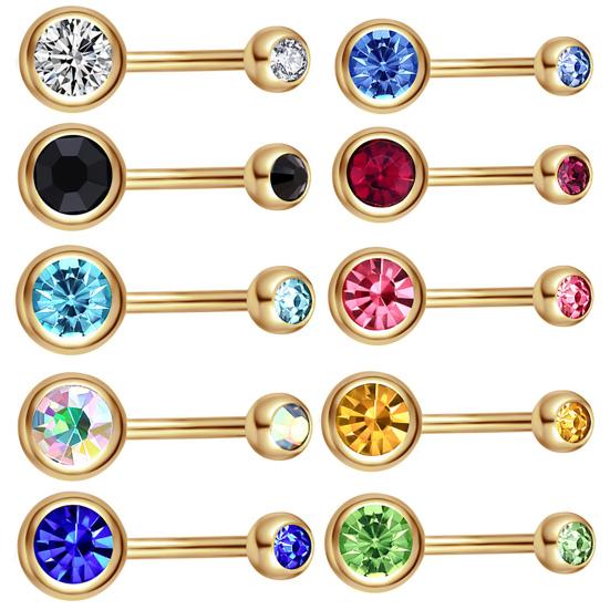 Okouzlující pupíkový piercing Odolný Jedinečný Punkový Styl Body Piercing Stud pro Randění