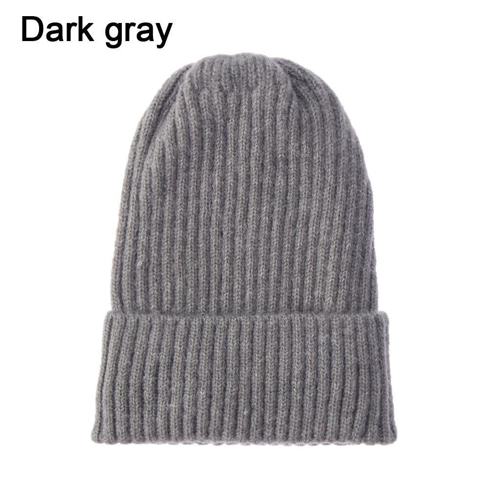 New Fashion Casual Hat Thicken Warm Ski Hat Hedging Cap Slouchy Bonnet Wool Knit Beanies