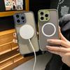 For For Iphone 16 15 14 13 12 11 Pro Max Plus Mini X XS Case Wireless Charge Magnetic For Magsafe Skin Matte Back Cover Shell Fundas
