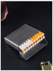 Stainless Steel 4-Section King-Size Cigarette Case with Metal Dividers - Heavy Duty for Men