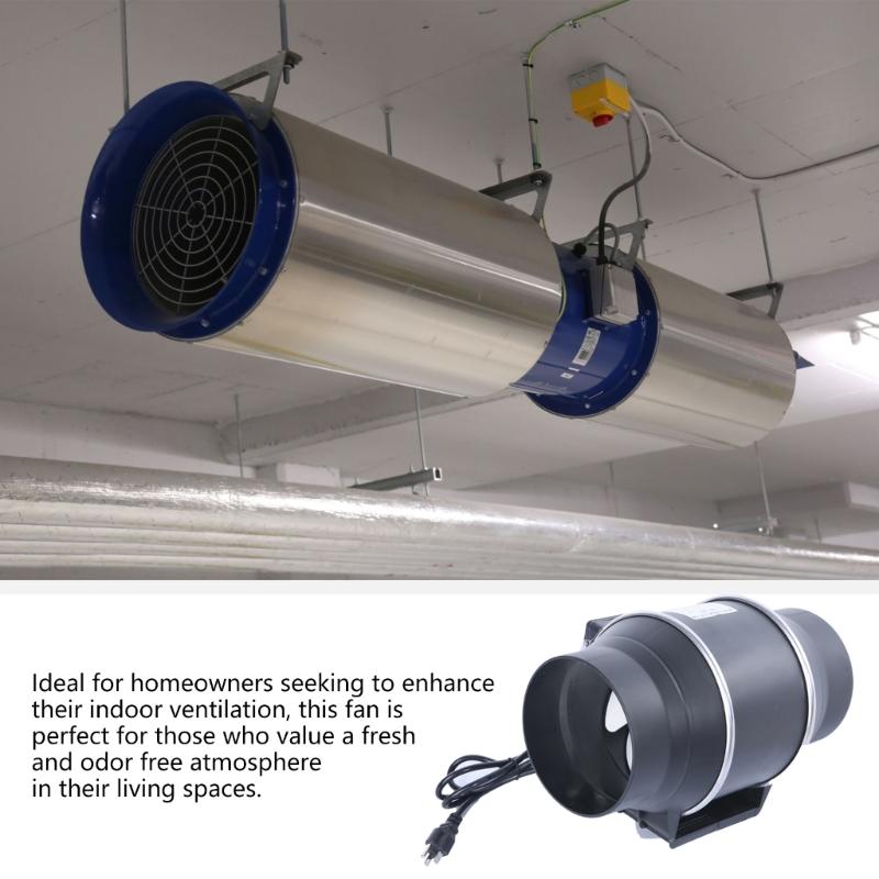 6" Plastic Ventilation Exhaust Fan Compact 150mm Plastic Ventilator Fan Simple Install for Improved Home Air Quality