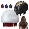 EMS Microcurrent Scalp Head Massage Comb Red Blue Light Hair Growth Vibration Head Massager Brush Anti Hair Loss Hair Scrubber