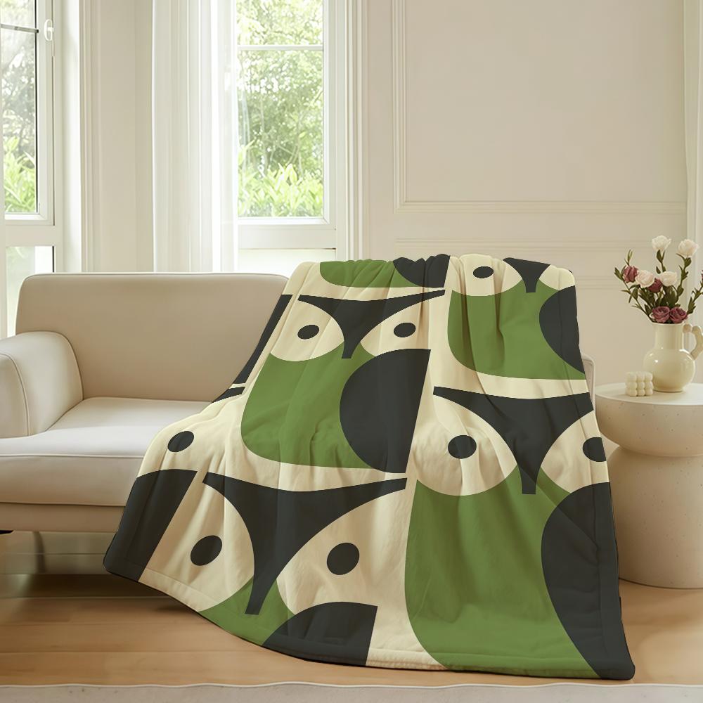 Fashion print O-Orla Ki-kely Blanket For Sofa Office Bed Plane Travel Sleep Read Relax Camping Soft And Warm