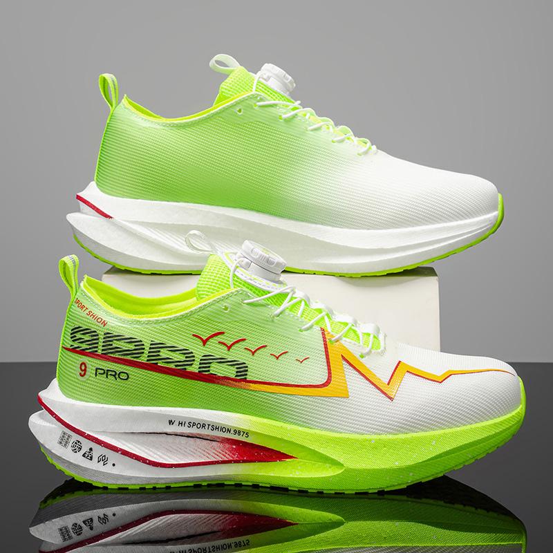 Scarpe da Corsa da Uomo con Piastra in Carbonio Speciali per Maratona Atletiche Traspiranti Leggere da Donna Comfort Peluche Atletiche Antiscivolo Scarpe Atletiche