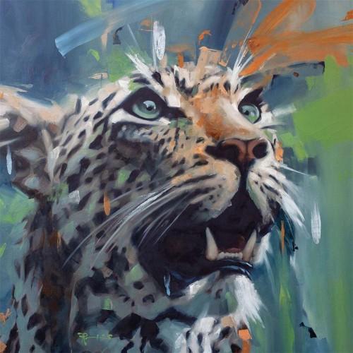 Impressão Em Tela Leopardo Frank Pretorius 40cm x