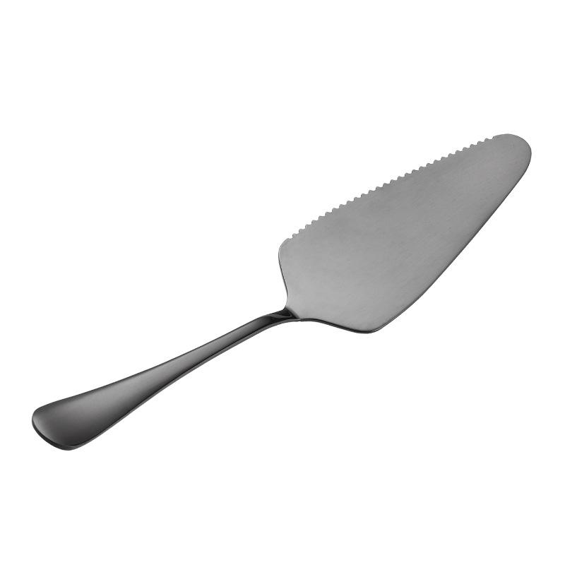 Titanium Coated Stainless Steel Cake Server 22 5cm Durable Flat Blade with Ergonomic Handle for Precise Cake Serving and Cutting
