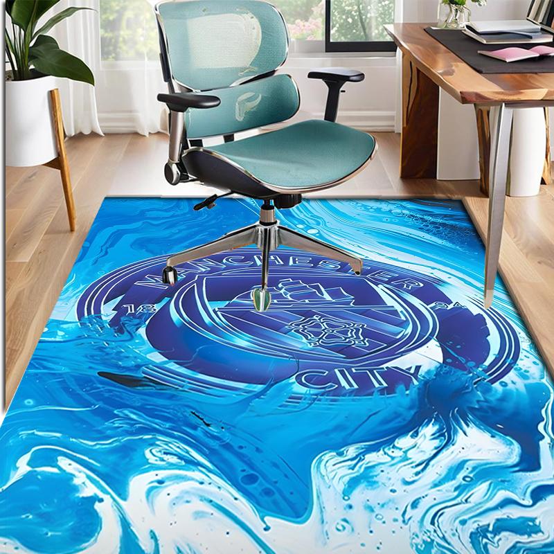 Manchester Football FC Pattern Rug, Indoor/Outdoor Mat, for Picnic, Gameroom, Bedroom, Office, Living Room, Home Decor Carpet, Birthday Gift