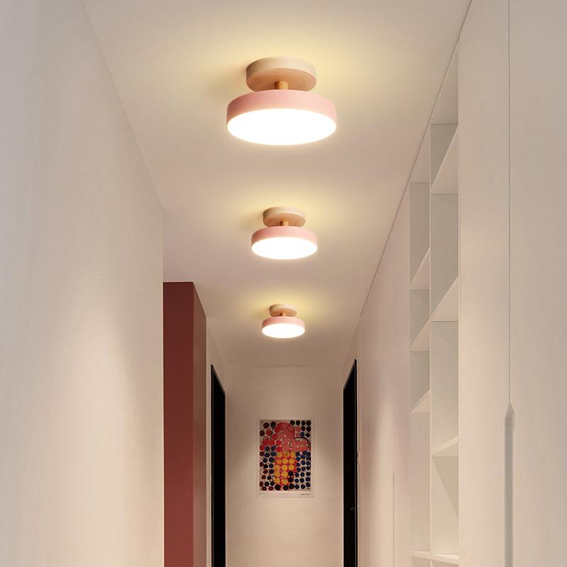 IRALAN Nordic Round Led Ceiling Light Lustre Light Ceiling Lamp Home Bedroom Lighting for Study Corridor Home Decor Fixtures