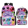 Poppyplaytime Mochila Escolar para Estudante Conjunto de Três Peças Mochila Bolsa Estojo