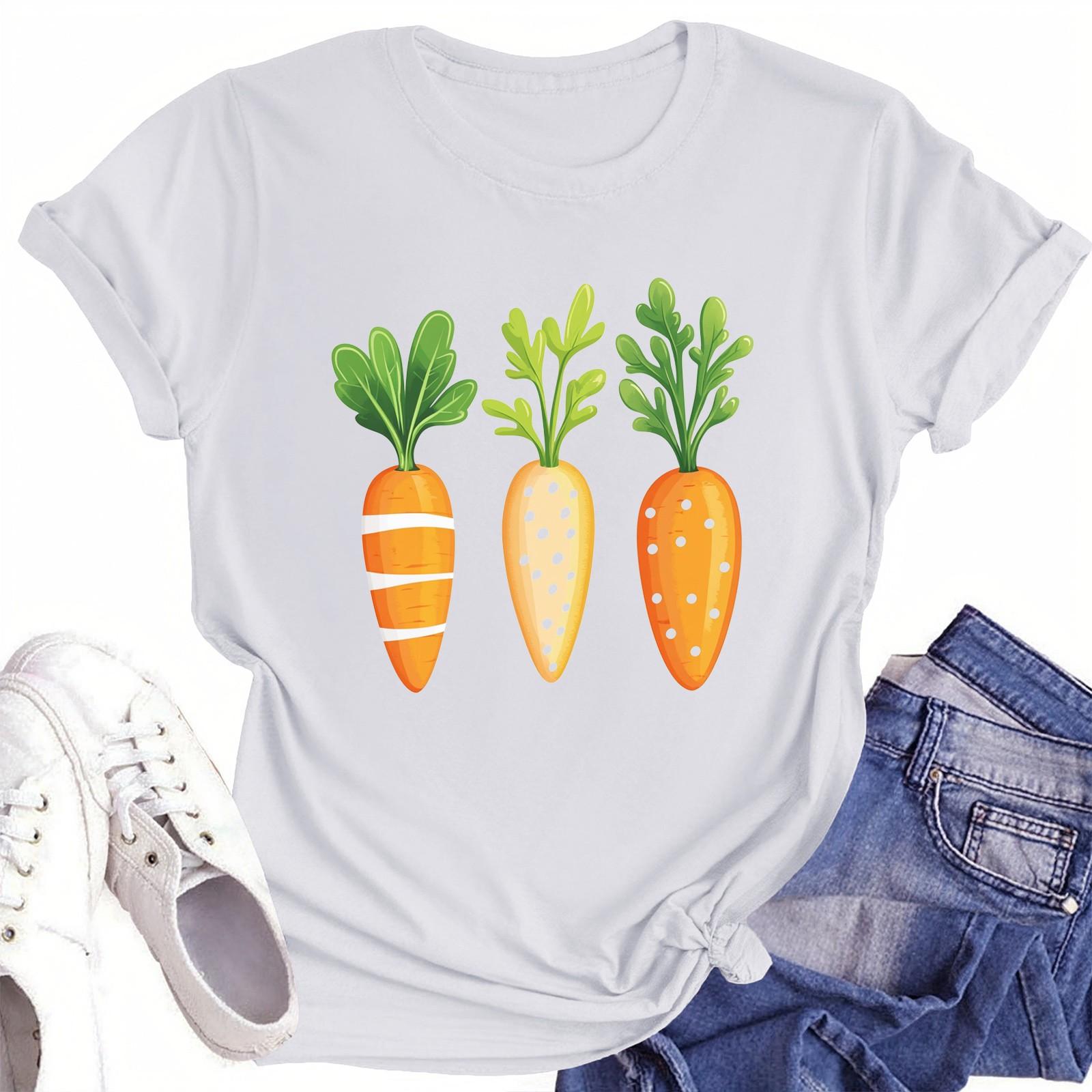 

Женская повседневная футболка с круглым вырезом и короткими рукавами с принтом XL белый