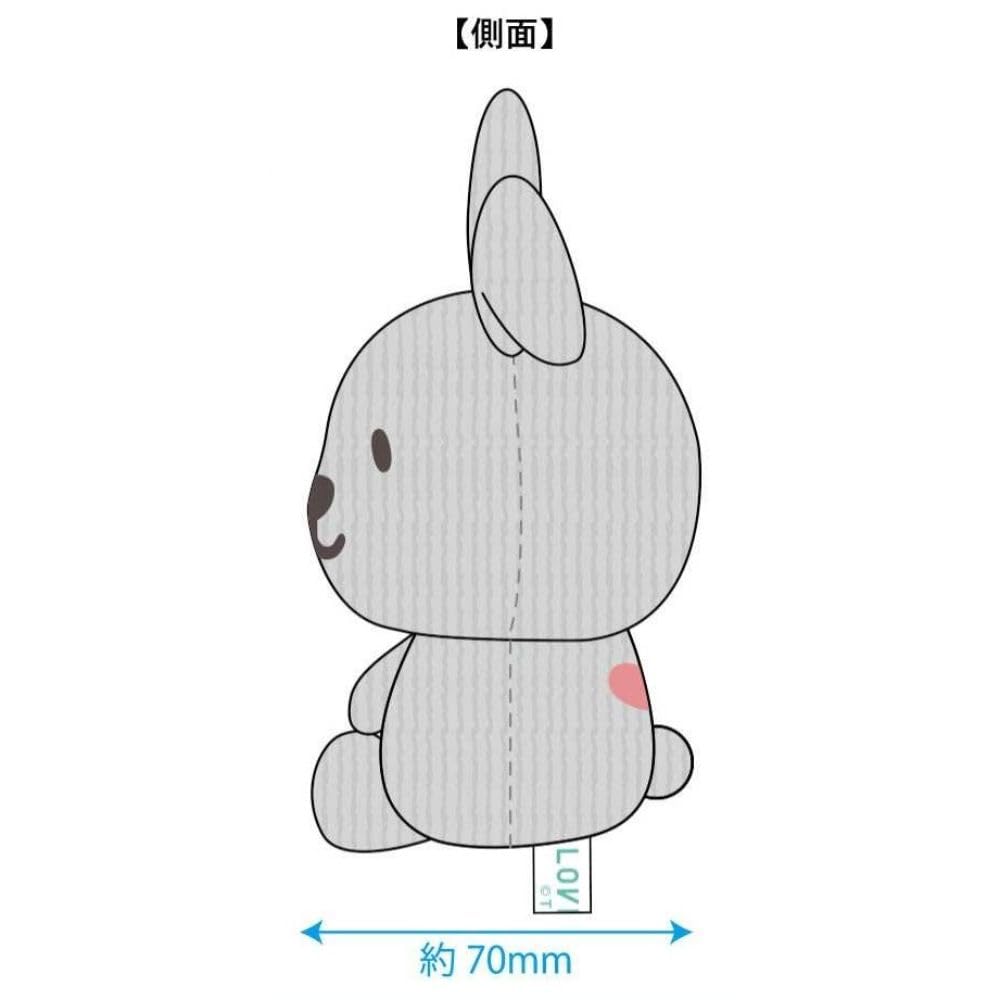K Company Rappy Corduroy Series Sitting Plush Toy, Small, Smile, H135 X W70 X D70mm, LPC-ONS-SM