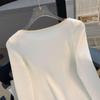 2025 Women's Lace-Up Bell Sleeve Knit Top: Age-Reducing Slim Fit for Autumn/Winter