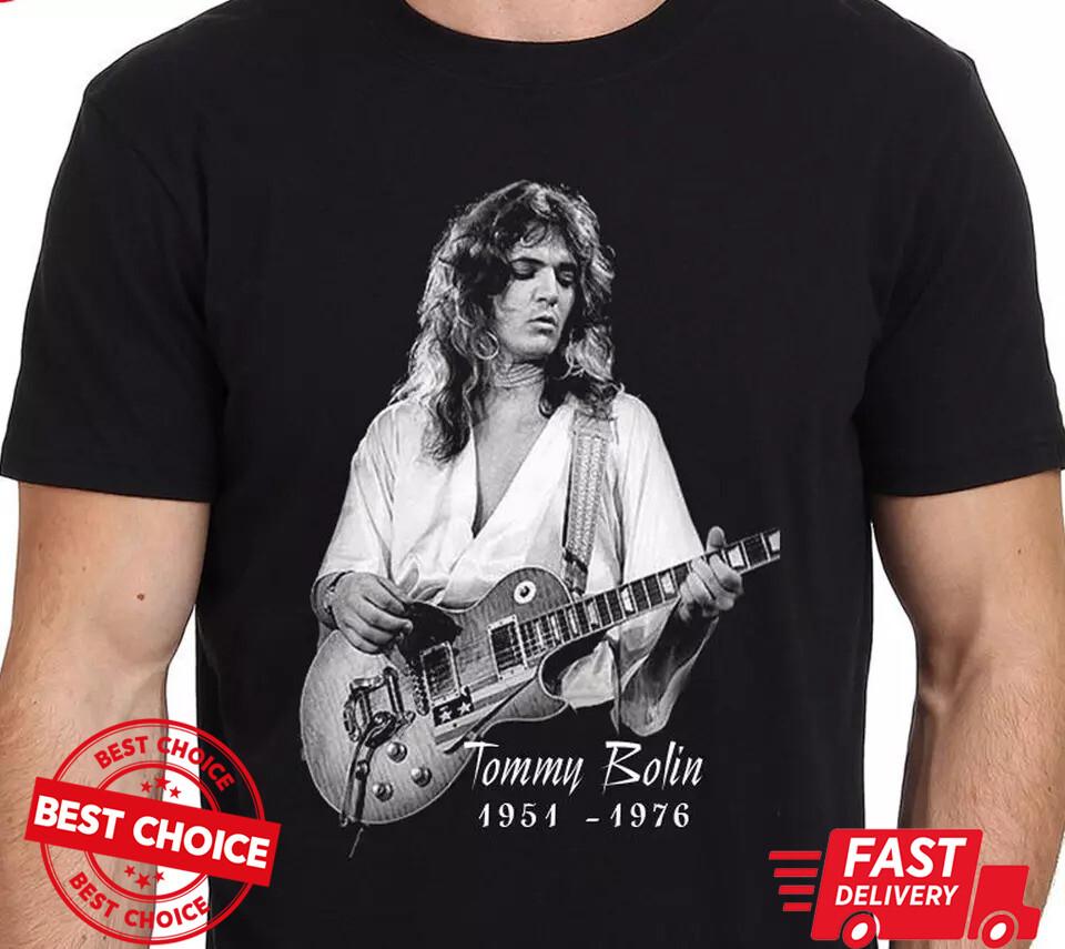 Tommy Bolin Memories Men Black T-shirt S-3XL Q3476 XXXXL
