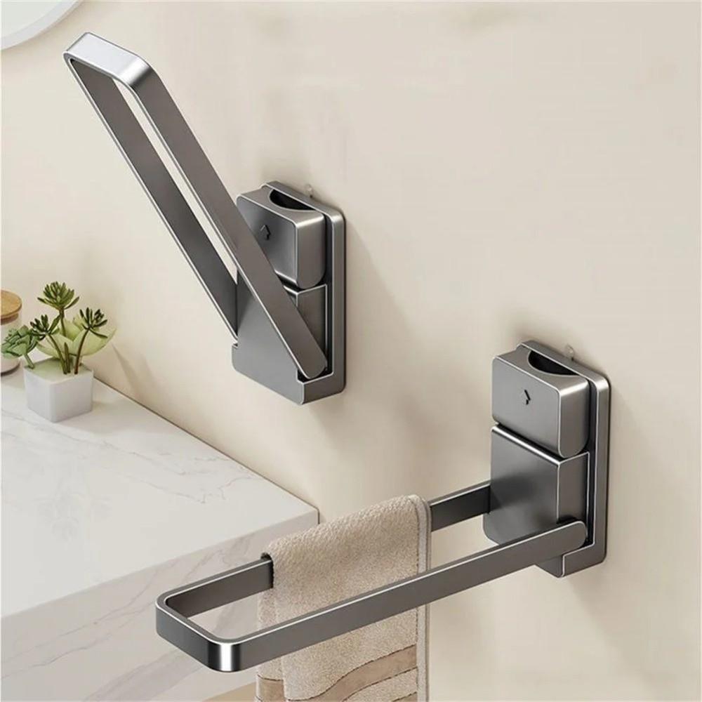 Space-Saving Suction Cup Towel Holder Moisture-Resistant No-Drill Towel Hanger  Balcony