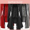 Vintage Gothic Men's Steampunk Corset Coat For Halloween Party