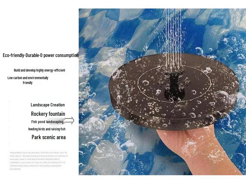 High-Power Solar Floating Pond Fountain for Oxygenation