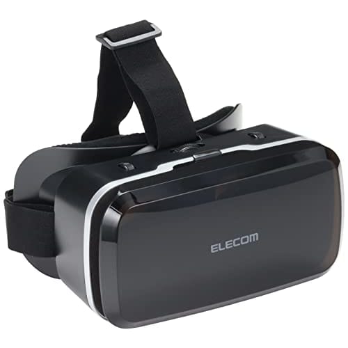 ELECOM VR brýle Kompatibilní s chytrým telefonem standardního typu Sada dálkového ovládání Černá VRG-M02RBK