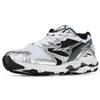 New Mizuno Wave Rider 10 White Silver Black D1GA210405