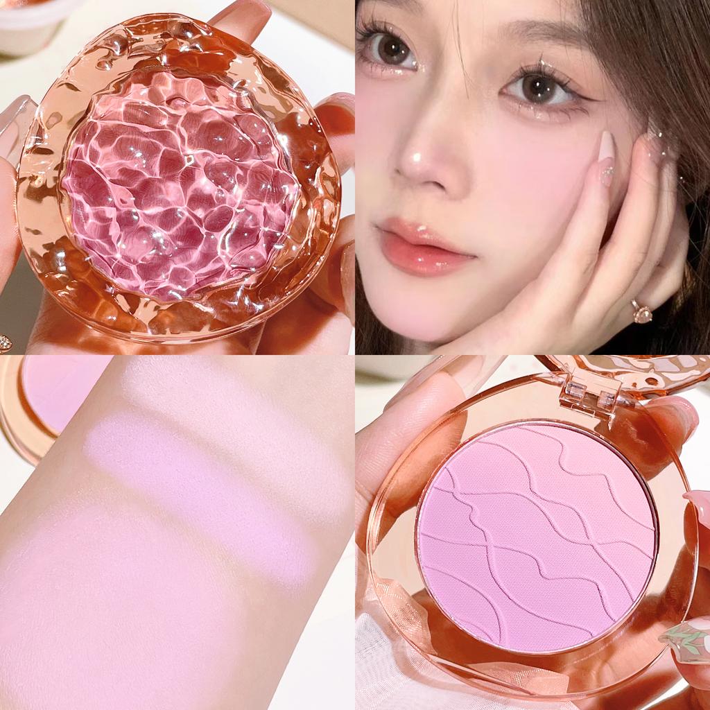 HISYI Gradient Mattes Rouge, hellt Ihren Teint auf natürliche Weise auf, perfekt für das tägliche Nude-Make-up von Schülern, kreiert ein weiches, süßes