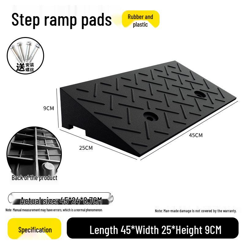 Rubber Curb Ramp for Cars and Household Steps