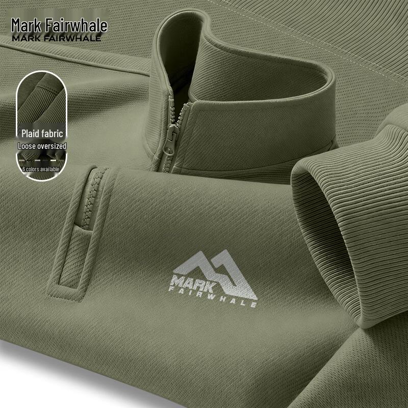 Mark Fairwhale Men's Semi-High Collar Heavyweight Sweatshirt